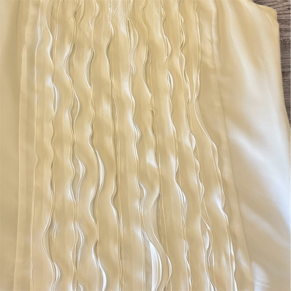 Rafaela Studio Cottagecore Ruffle White Sleeveless Blouse Tank Top Size M NWT - Picture 2 of 8